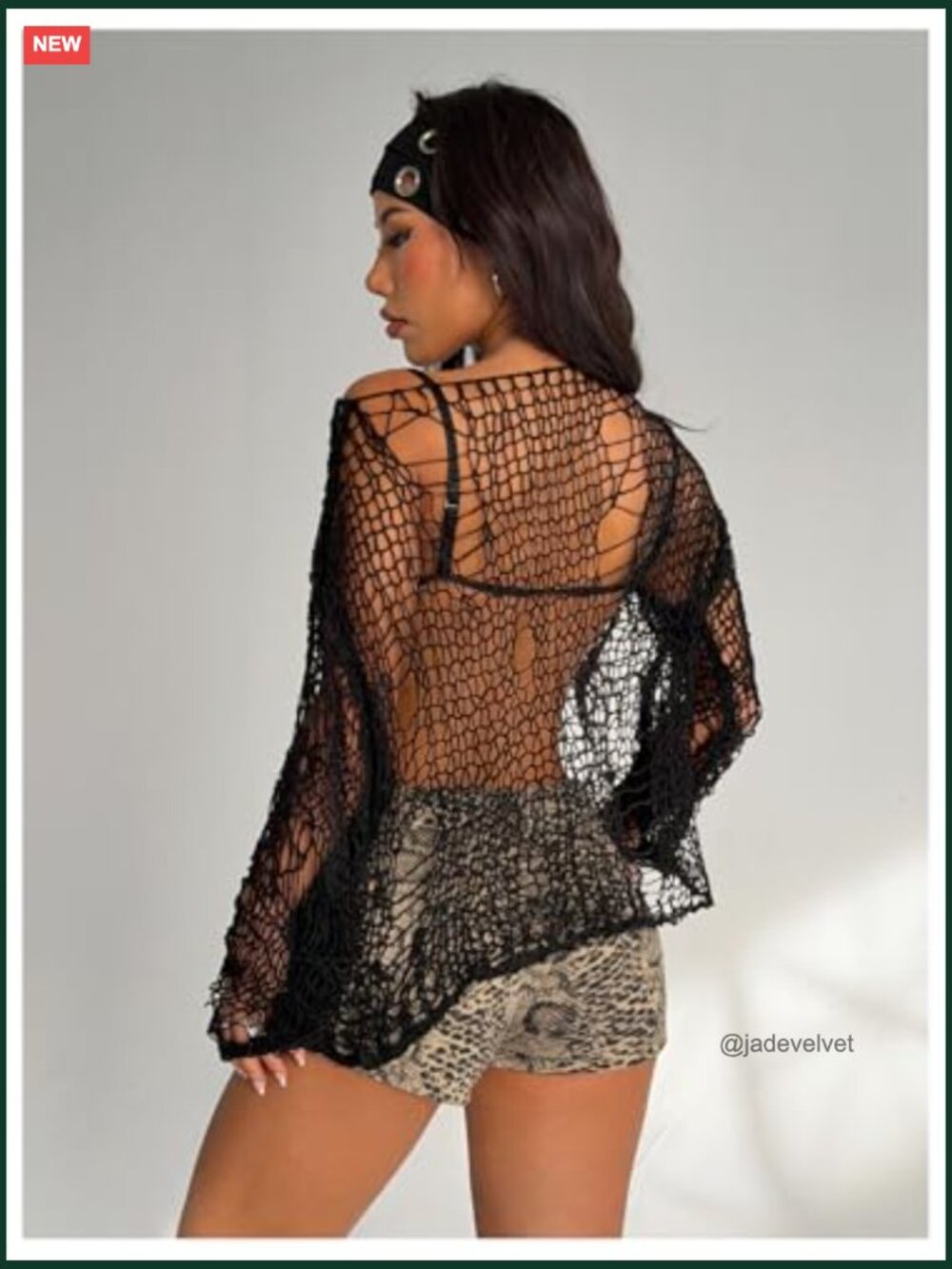 Distressed Grunge Hollow Out Knit Pullover Top - Picture 2 of 5